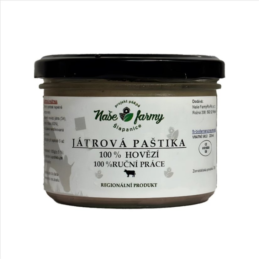 BIO Játrová hovězí paštika 200g BIO Játrová hovězí paštika 200g