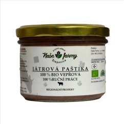 BIO Játrová vepřová paštika 200g