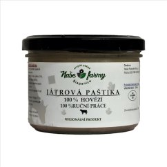 BIO Játrová hovězí paštika 200g